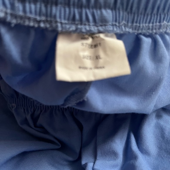 5/$25 Blue Scrub Pants Elastic Waist Drawstring XL Medical Intern School New Job - Picture 6 of 9